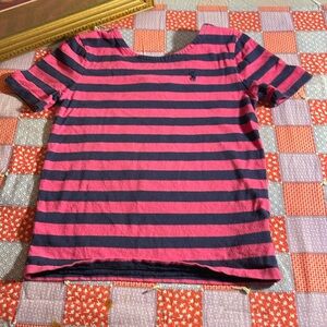 POLO Ralph Lauren. Girls 6X. Pink and Navy. Short sleeve.